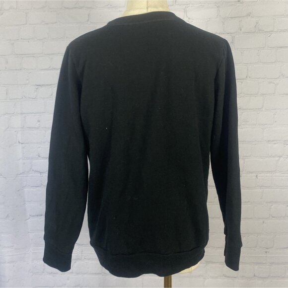 ⭐ 3/$15 Cat & Jack XL Black Spooky Halloween Crewneck Sweatshirt Ghost & Pumpkin - Picture 5 of 7